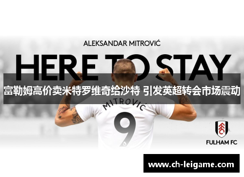富勒姆高价卖米特罗维奇给沙特 引发英超转会市场震动 富勒姆高价卖米特罗维奇给沙特 引发英超转会市场震动